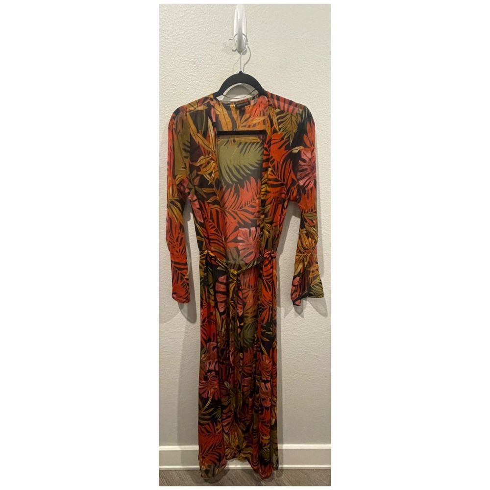 KENDALL & KYLIE Maxi Multicolor Beach Cover Up